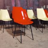 Set of 8 chairs by Miroslav Navràtil for Vertex