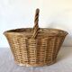 Woven wicker basket