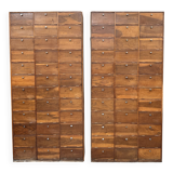 Pair of large drop-front notary cabinets (refurbished)