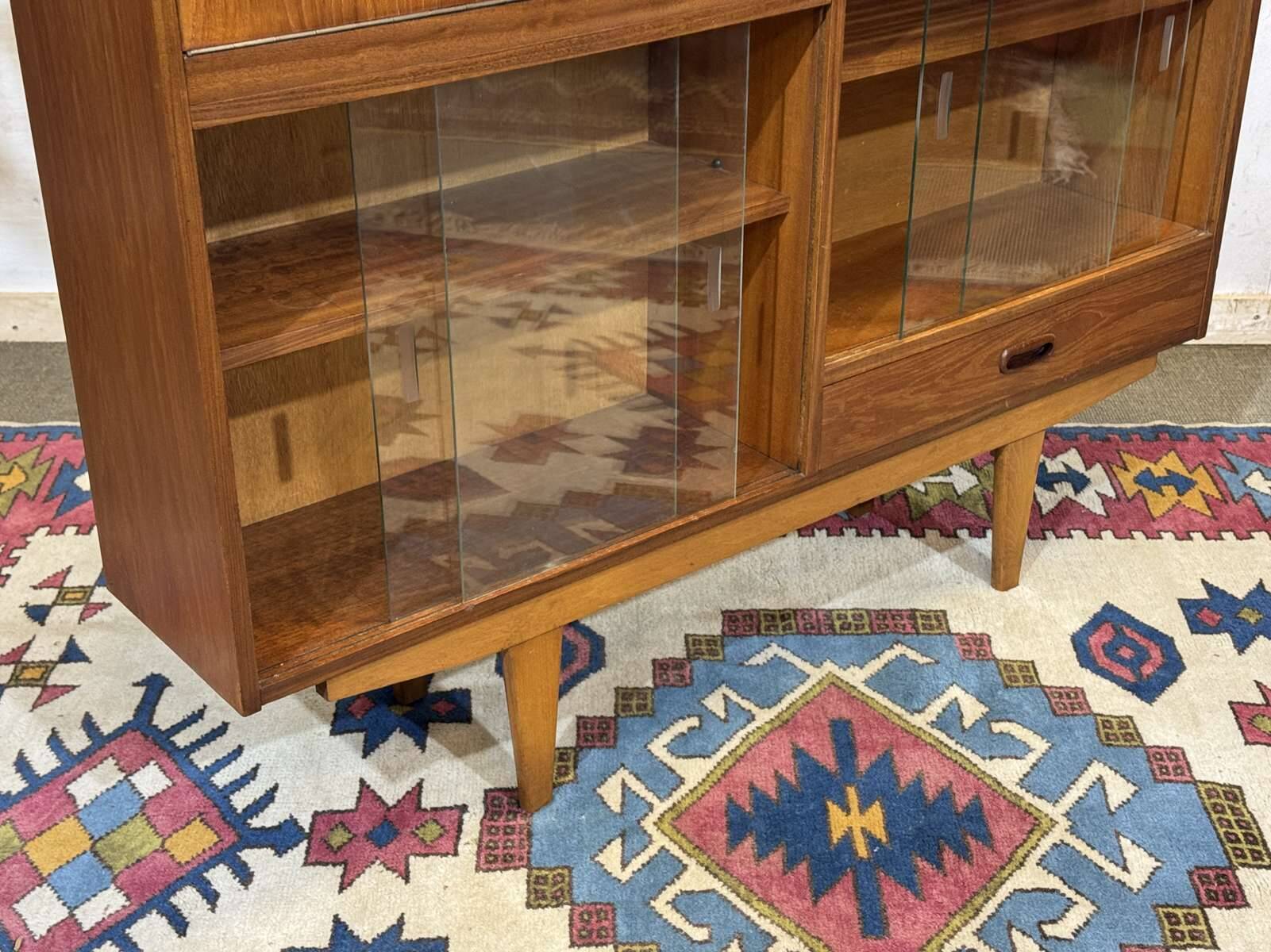 1970s teak English bar
