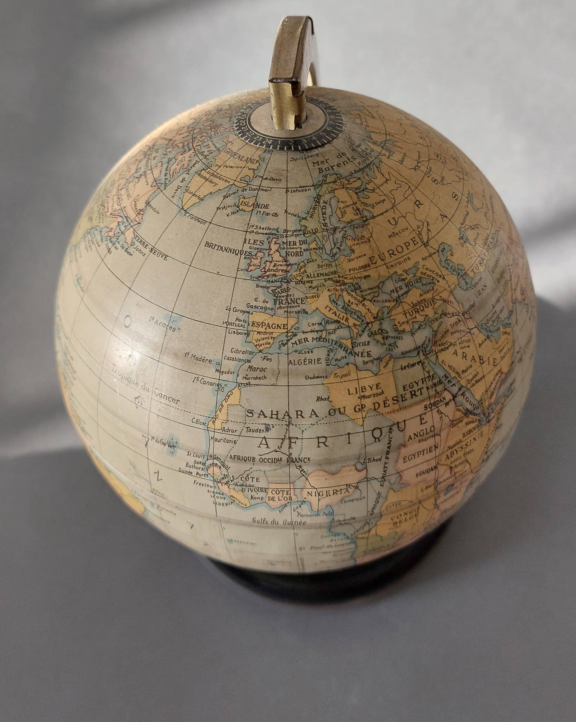 Chad Valley World Map 1950 Vintage.