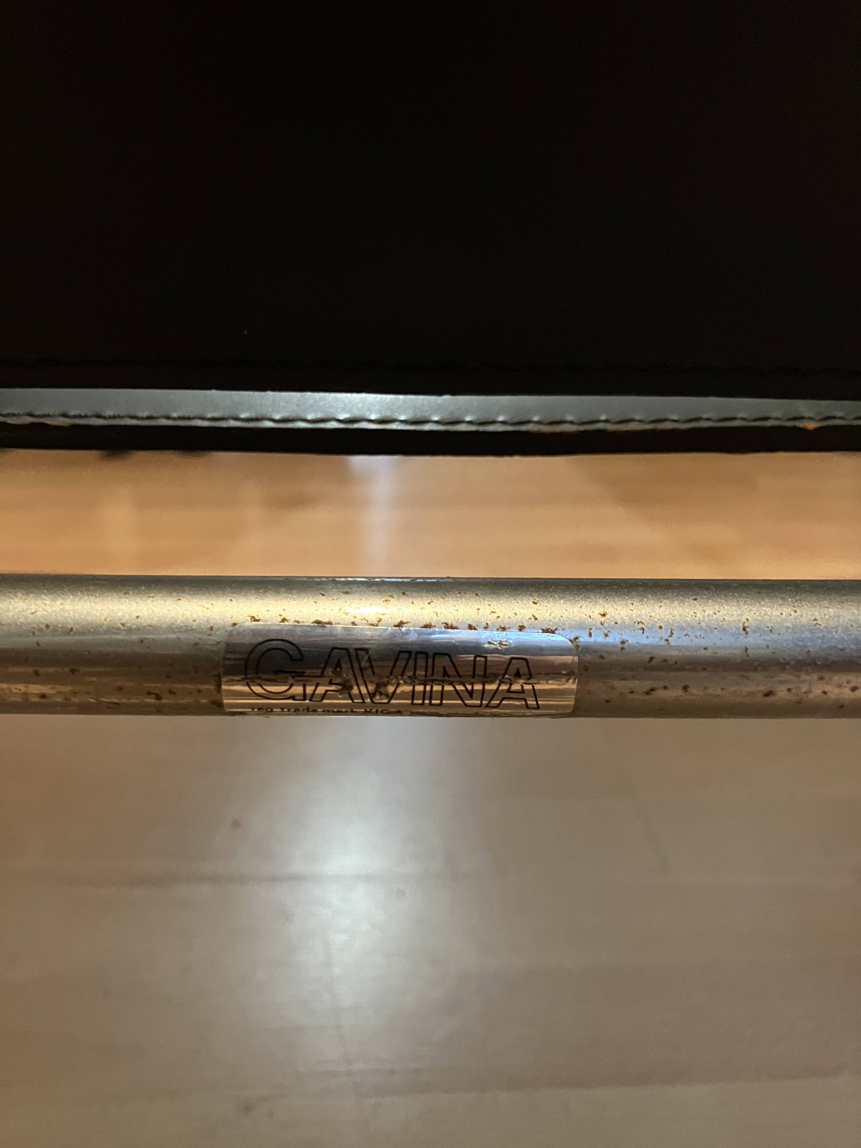 Set of 2 Gavina chairs in the style of the Wassily Chair (Model B3) by Marcel Breuer.