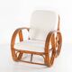 "Bretzel" armchair in rattan