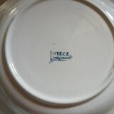 6 assiettes creuses Terre de fer dépareillées