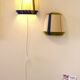 L'Epicurienne olive electric blue wall light