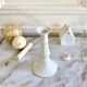 Antique porcelain candle holder