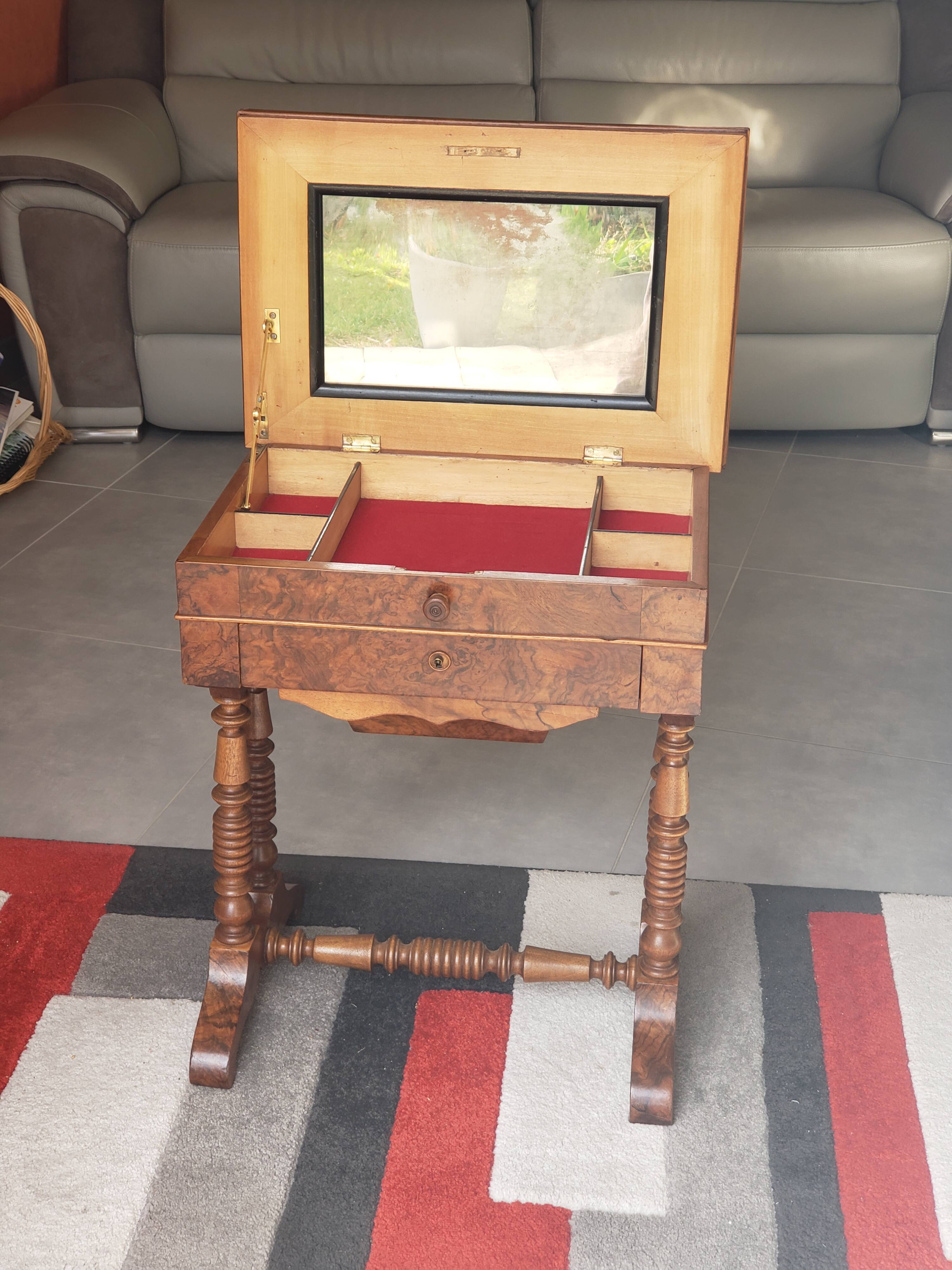 Vintage wooden dressing table