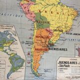 School map n°16 and 16 bis - Political South America