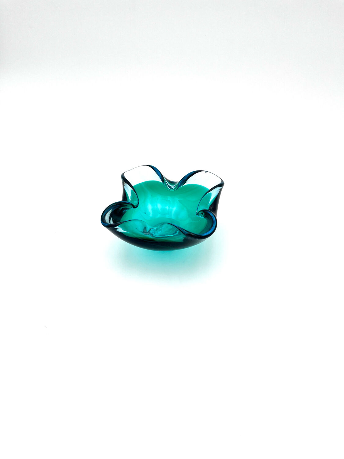 Murano Sommerso bowl - Flavio Poli - Sapphire Blue & Emerald