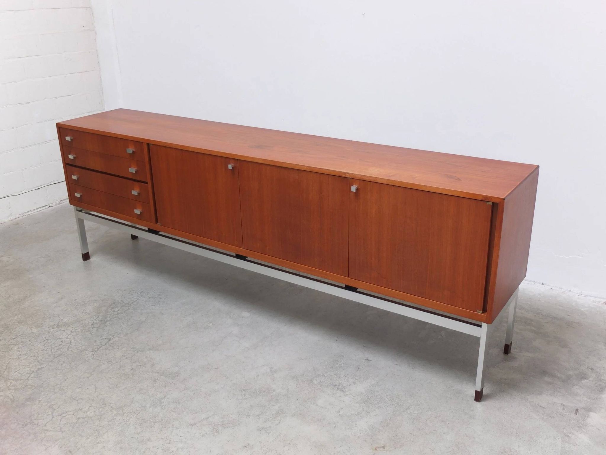 Large modernist sideboard by Werner Wölfers for V-Form, 1960s