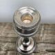 Edouadrien candlestick in old silver metal hallmarked / old candlestick