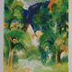 Paul Collomb: Path in Summer, original signed lithograph.