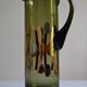 Modernist blown glass pitcher with geometric decoration 1970