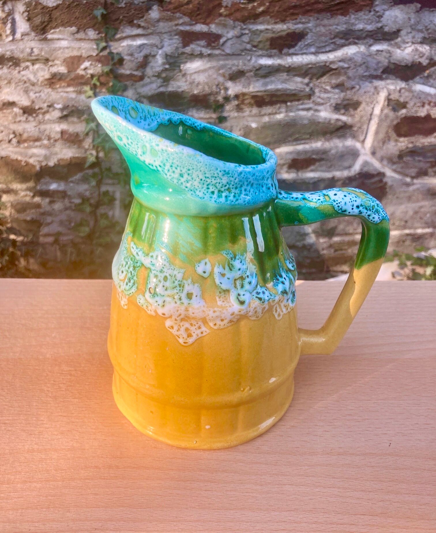 Pitcher in ceramics signed Vallauris