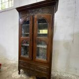 Large old wooden display case
