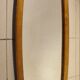 Oval mirror wooden frame 126 cm