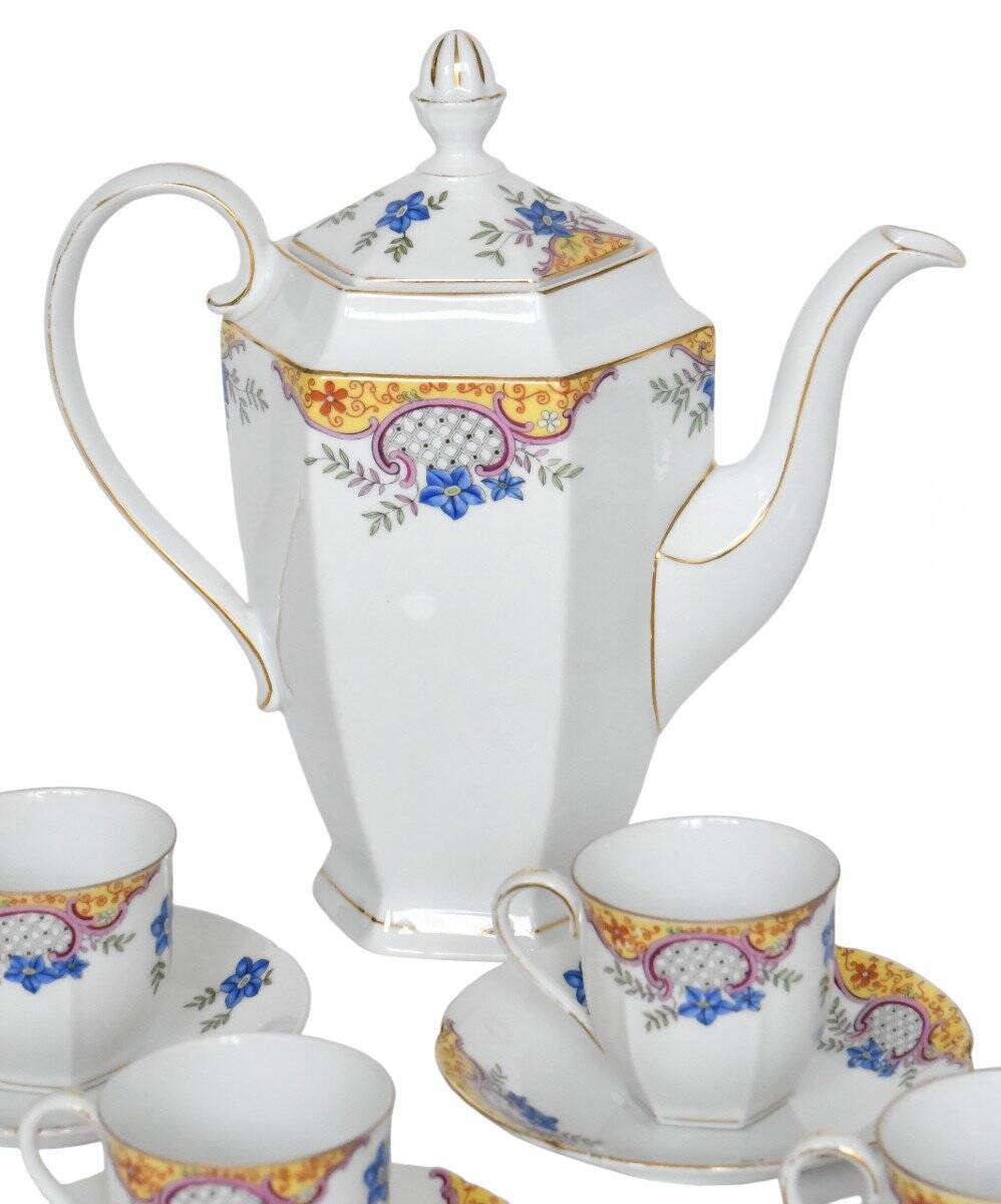 Vintage coffee service in porcelain by Epiag Czechoslovakia