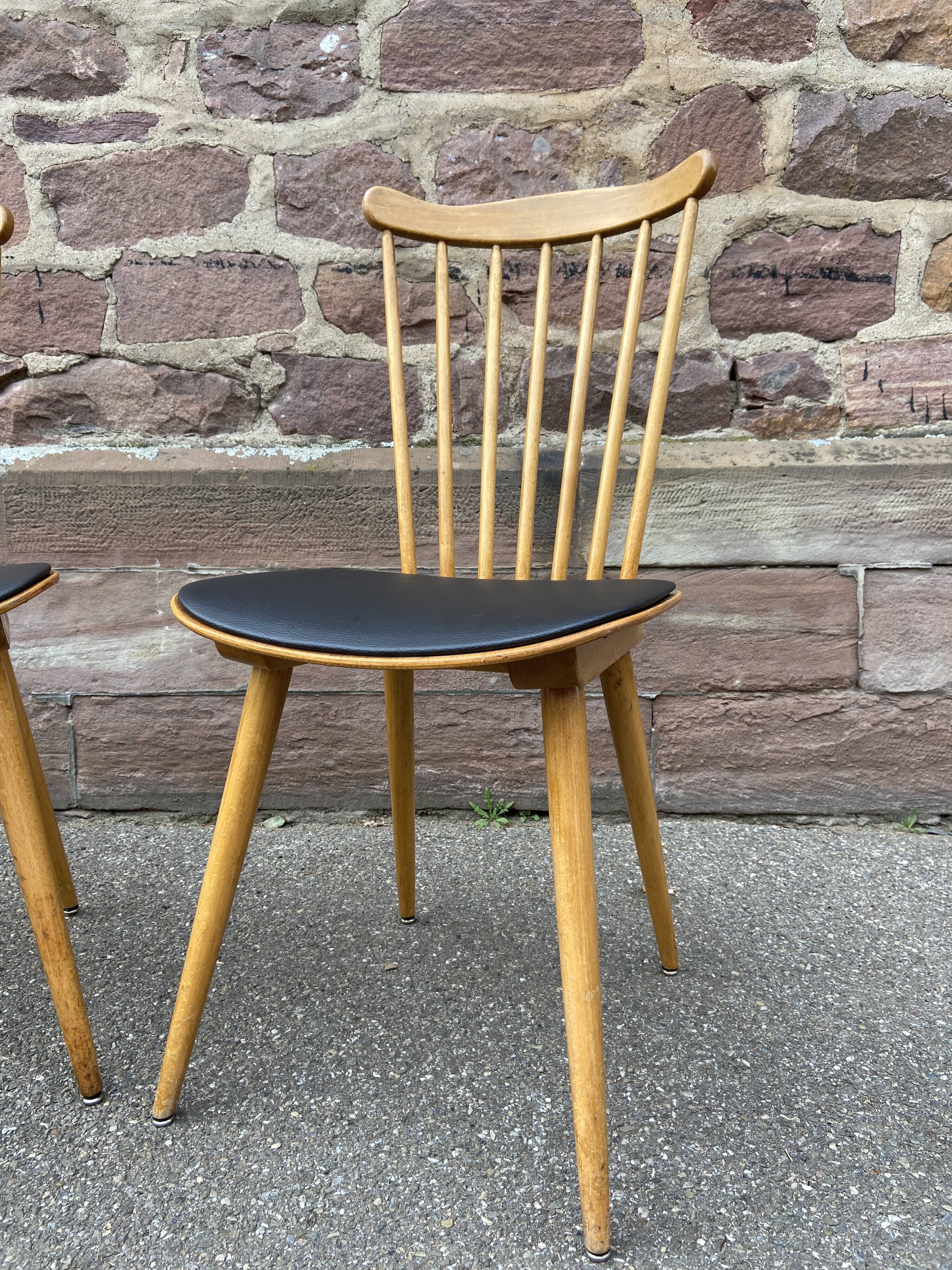 Pair of scandinavian chairs 60s