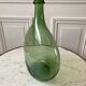 Dame-jeanne green blown glass early twentieth century