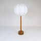 Lampe de table en teck massif du milieu du siècle 1960s Suède