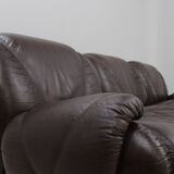 Vintage modular leather sofa 1970s