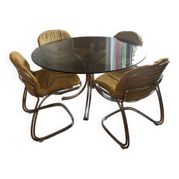 Table + chairs Gaston Rinaldi