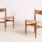 6x Hans J. Wegner Dining Chair CH36 in Oak, 1970s Denmark