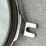 Old boat window in chrome bronze Ø40cm