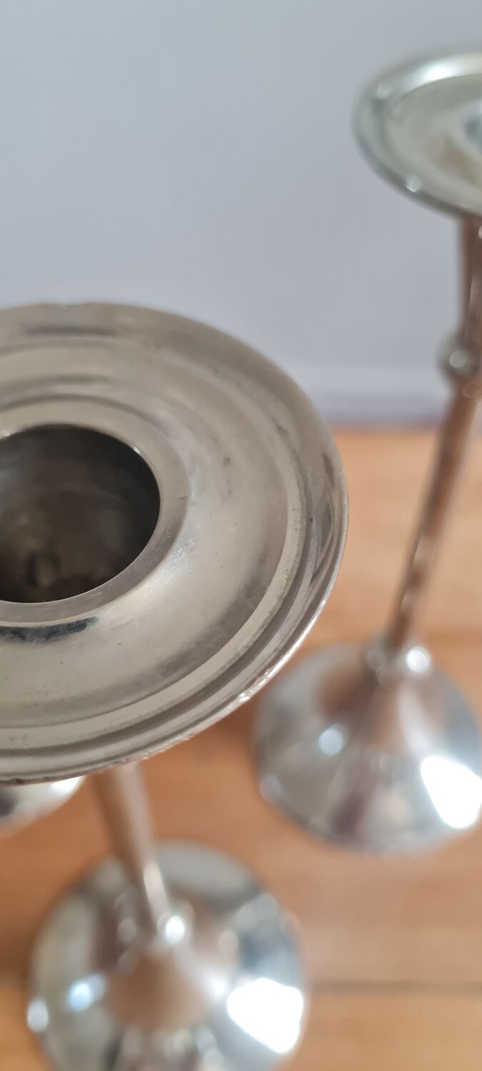 Set of 3 Scandinavian candle holders