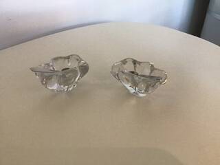 Crystal salt shakers daum