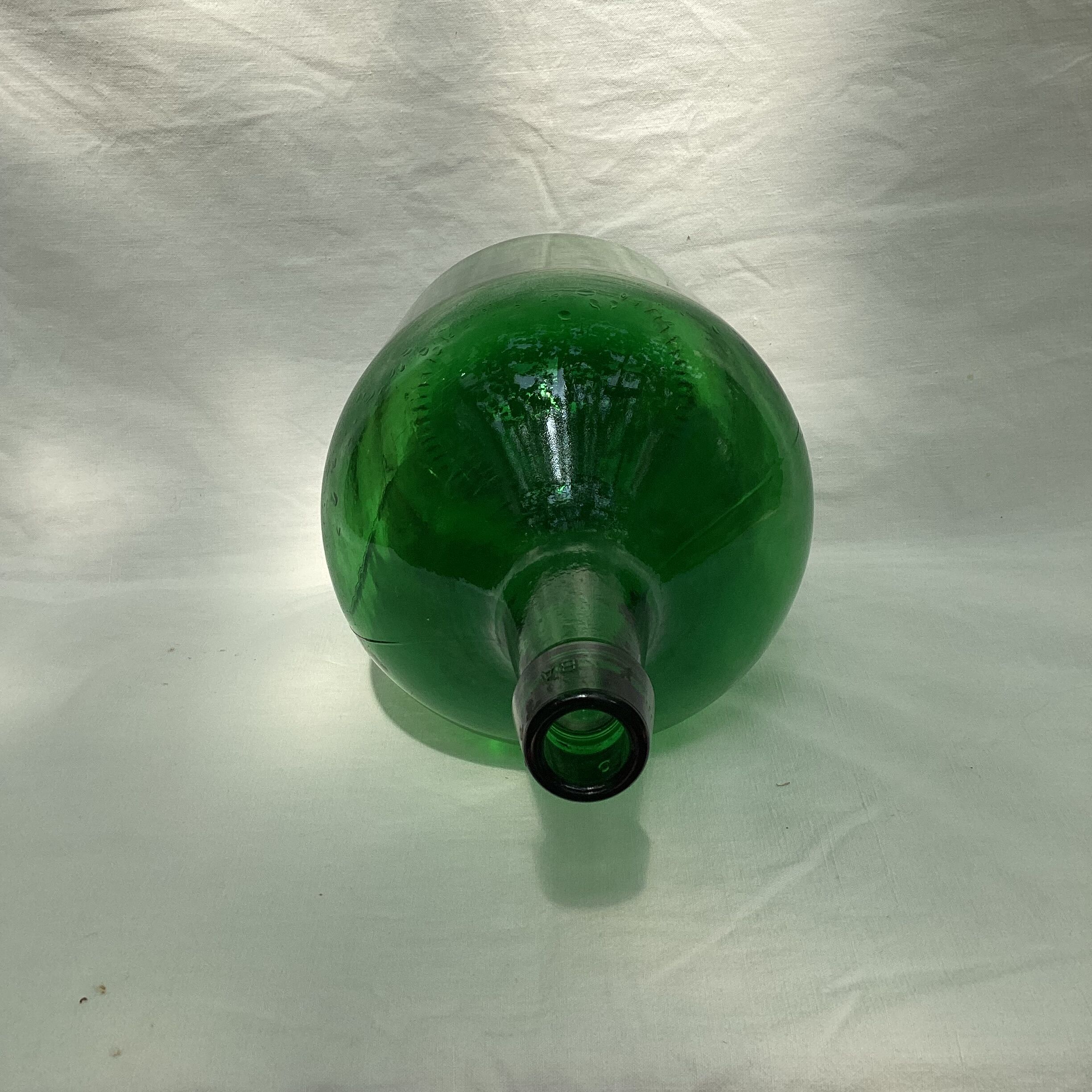 Lady -jeanne bottle dark green color - 6 liters