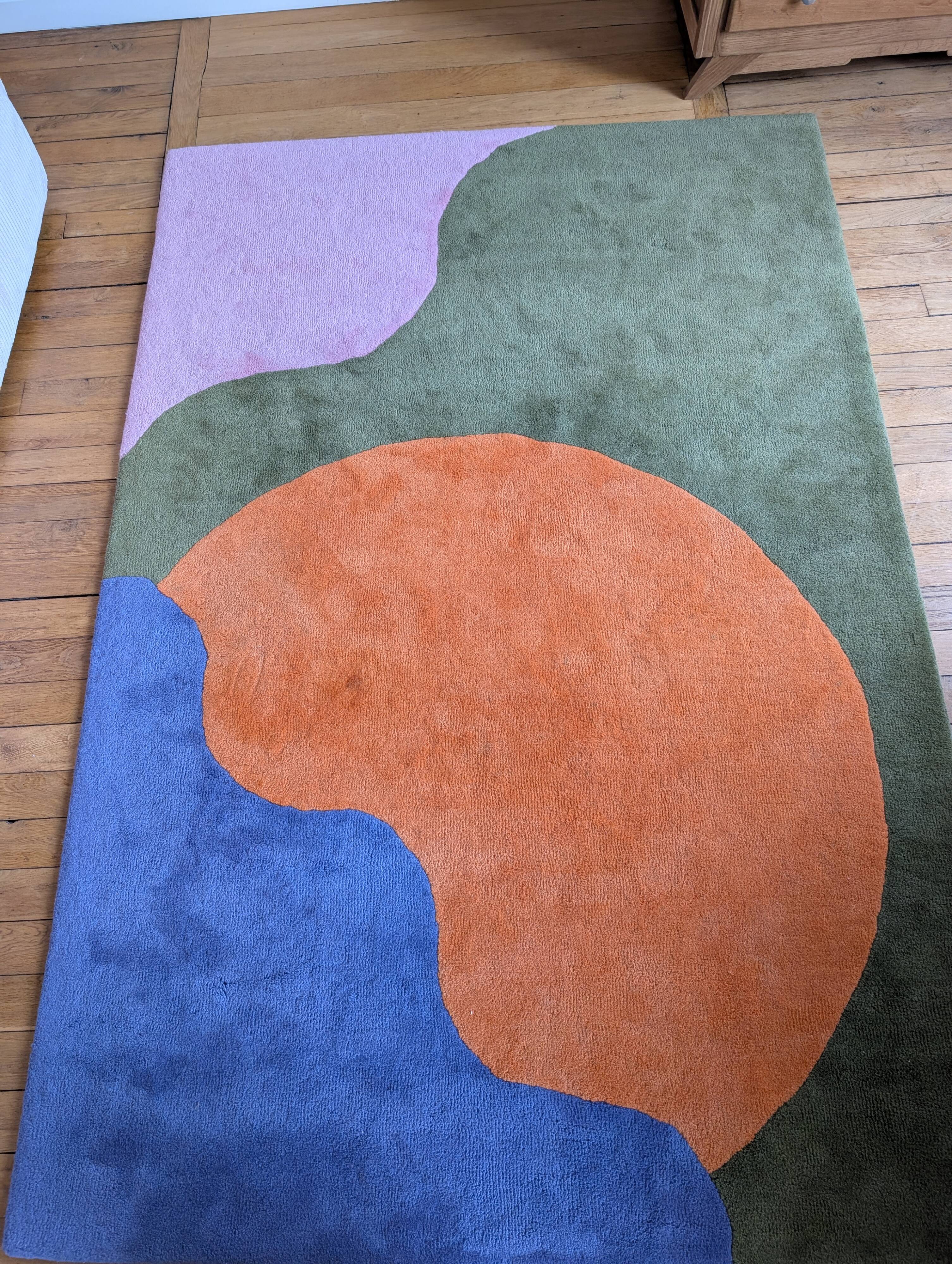 Colour Therapy Rug - hand-tufted wool