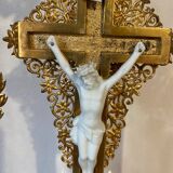 Crucifix under globe