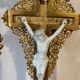 Crucifix under globe