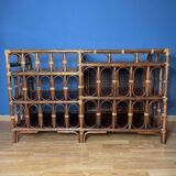 Vintage rattan sideboard/sideboard