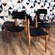Stunning set of 6 scandinavian chairs vintage 1960