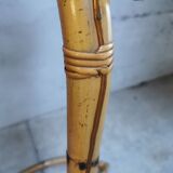 Bamboo and rattan reading lamp, Italy 1950s