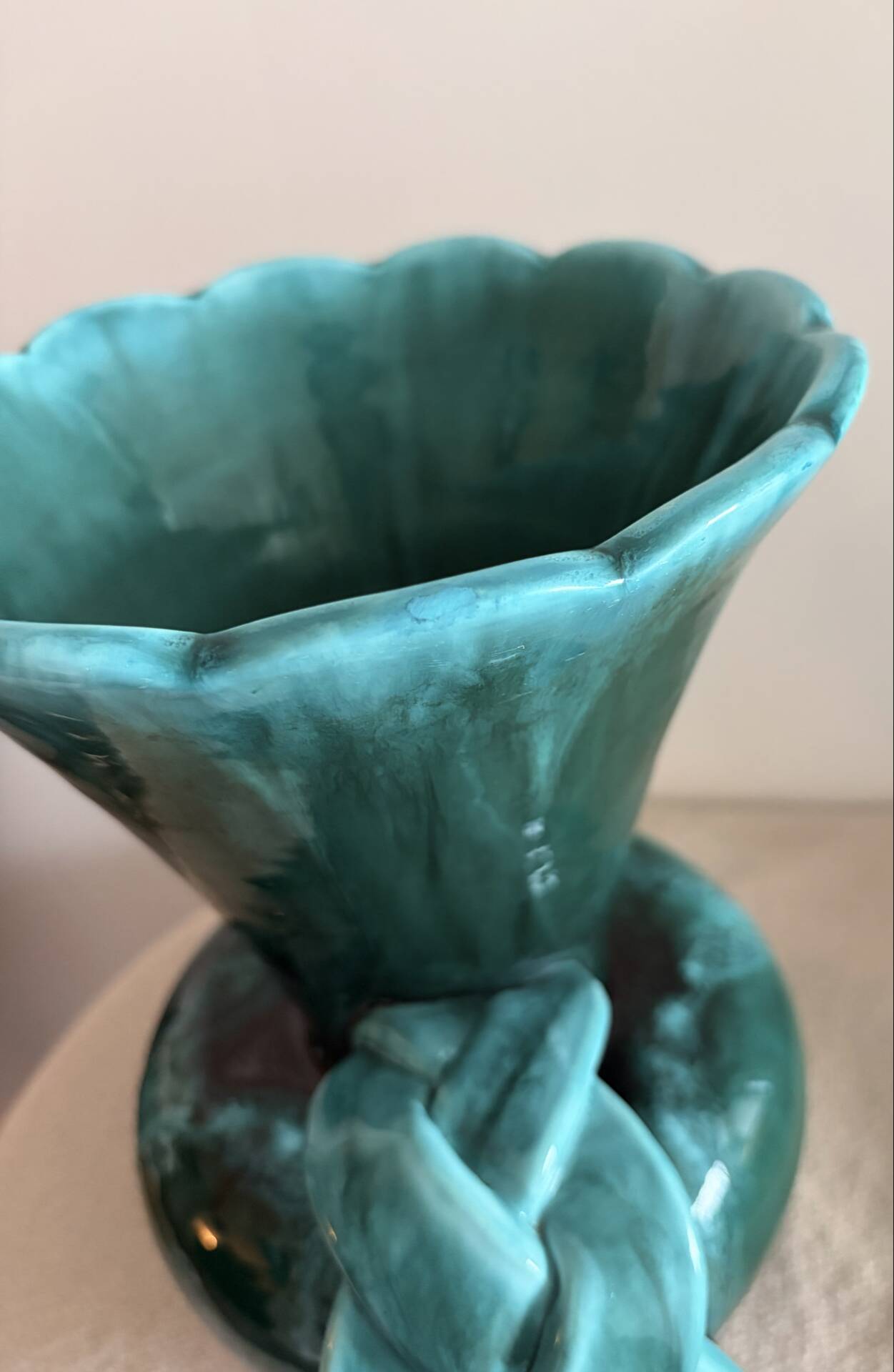 Mid-Century Vallauris Flamed Ceramic Amphora Vase by Louis Giraud