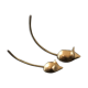 Paire de 2 souris en laiton