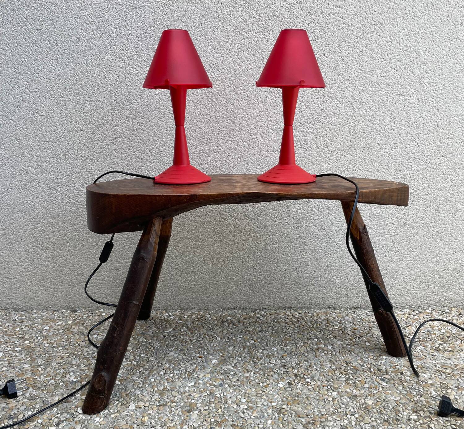 Pair of Italian Veneta Lumi lamps