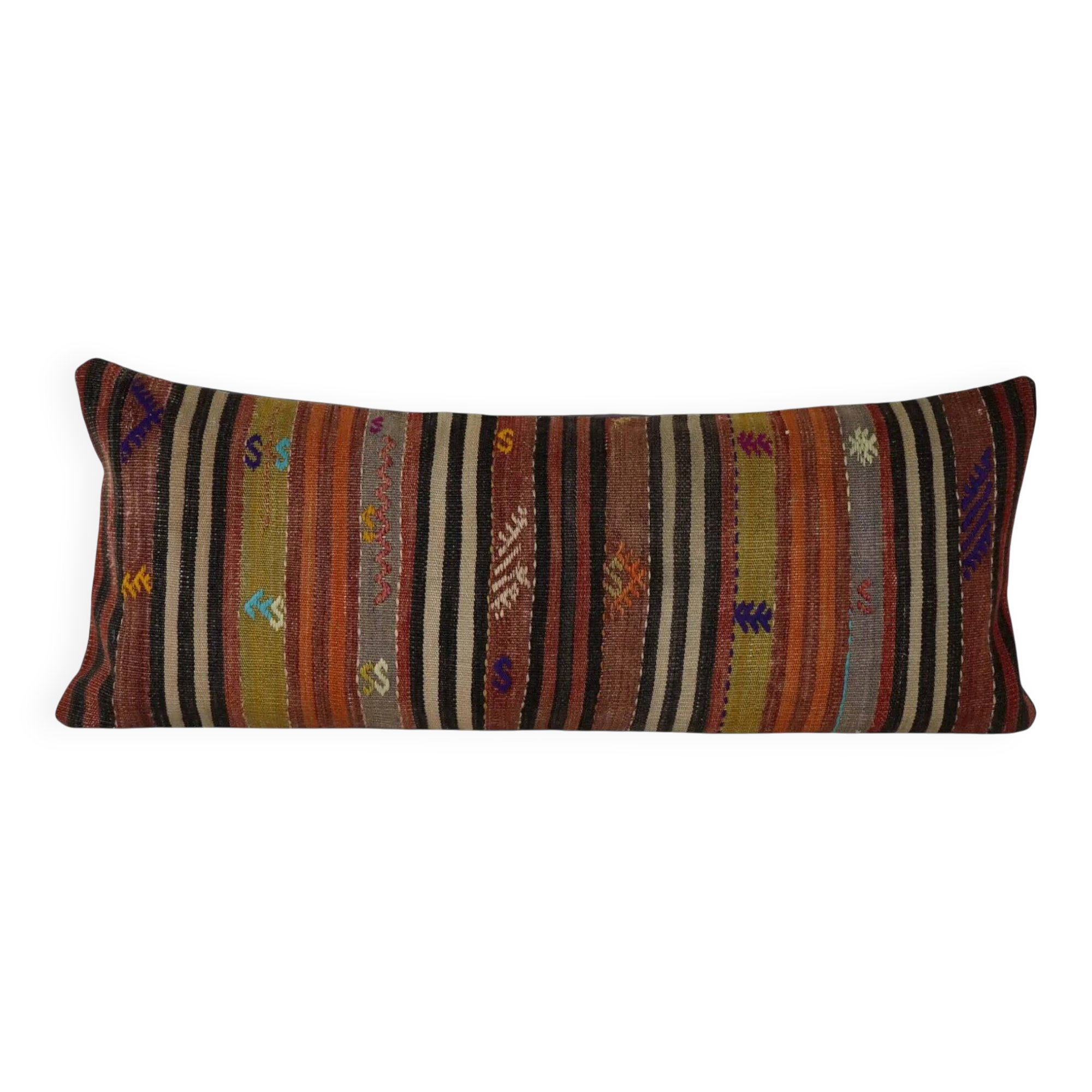 Vintage kilim cushion cover 41x102 cm