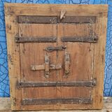 Old wooden tribal window
