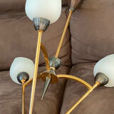 Rare Lustre Vintage des années 60, dans l’esprit Stilnovo / Maison Arlus.