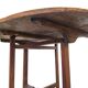 Table vigneron ovale française antique, début des années 1800.
