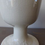 Cracked ceramic standing vase or cup