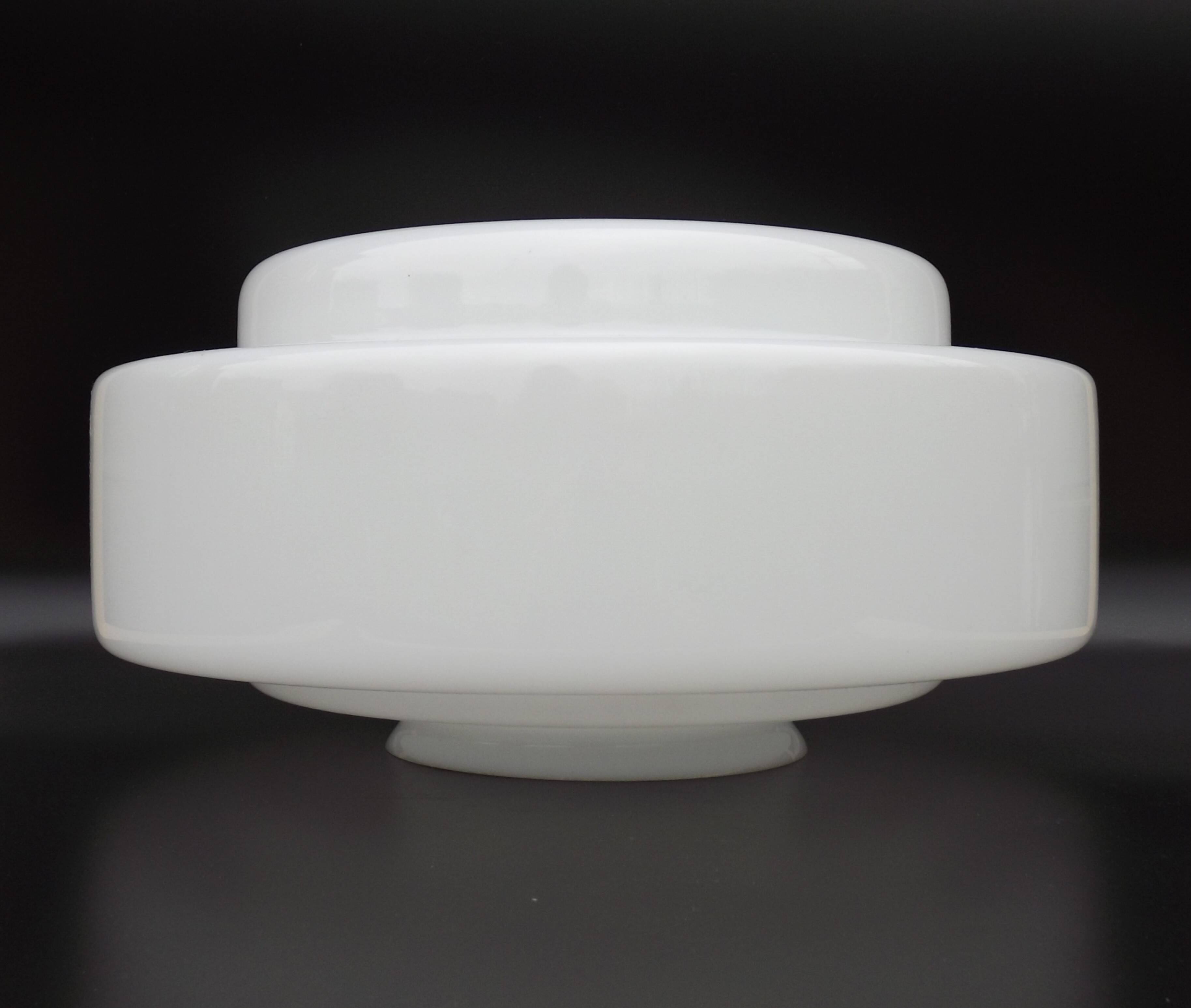 Large French Vintage Retro White Glass Pendant Ceiling Light Shade 5215