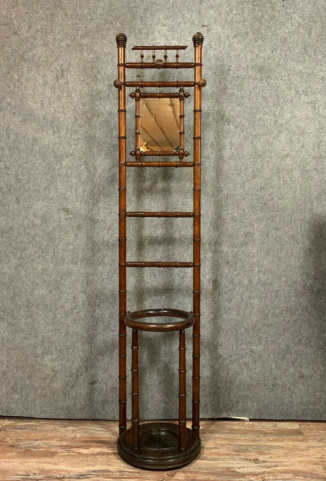 coat rack and bamboo umbrella holder circa 1880