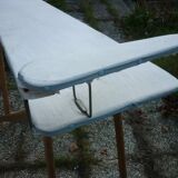 Folding wooden console, ironing board with its jeanette