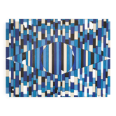 Blue lines HST oil on canvas signed Francis Bobin 2023