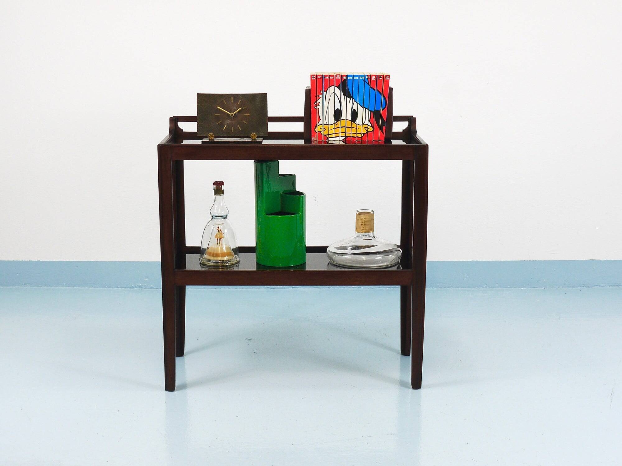Hagenauer Jirasek unique side table, book shelf, Vienna, 1940s